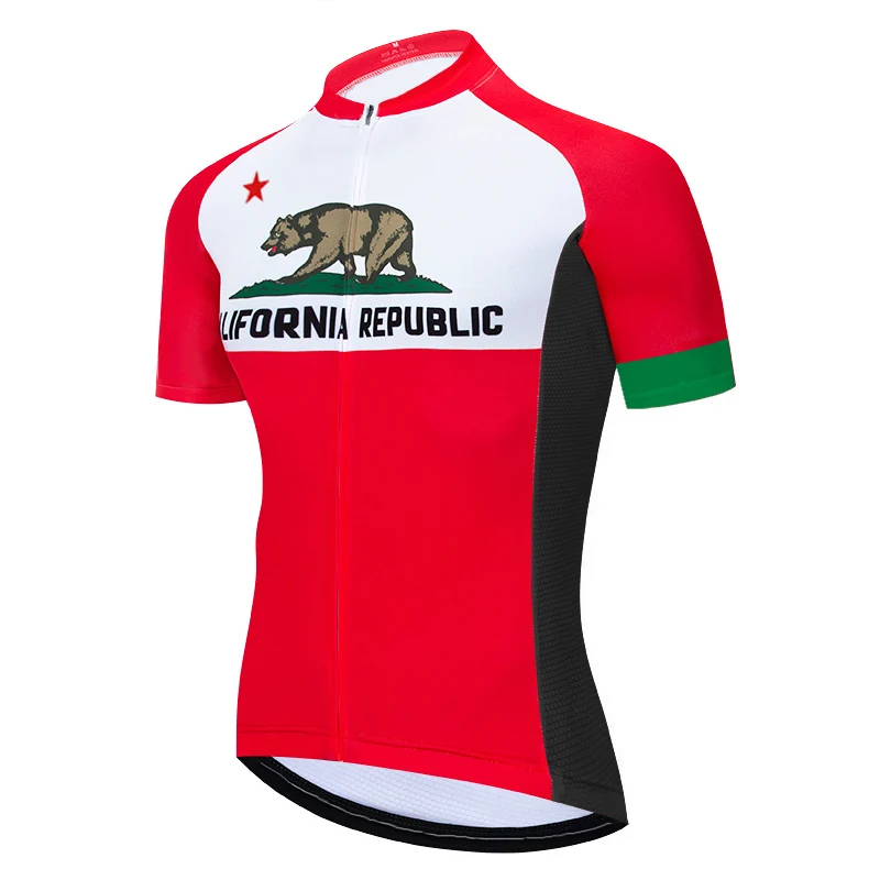 Мужская футболка с медведем из Калифорнии для езды на велосипеде и горном | Спорт