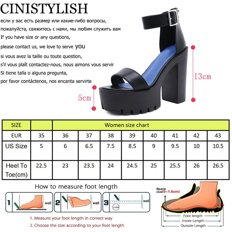 

Drop Shipping Black Summer Sandal Shoes for Women 2020 New Arrival High Thick Heels Sandals Platform Casual Russian Female Shoes