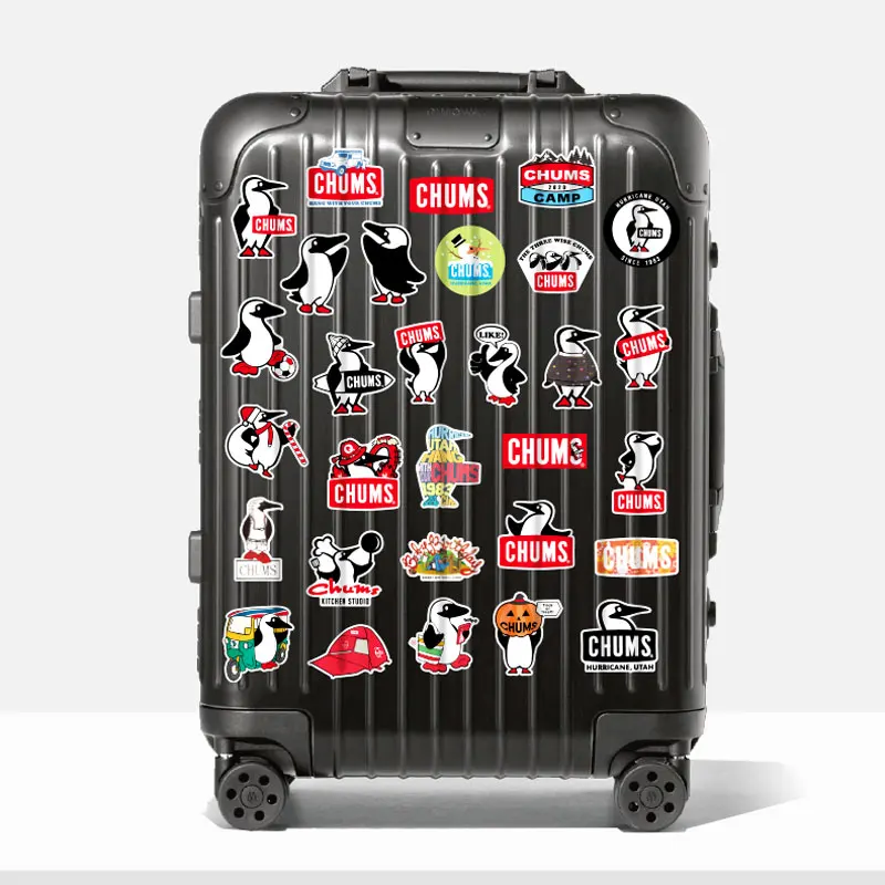 12 шт./компл. милые наклейки скейтборд украшения Пингвин логотип наклейка