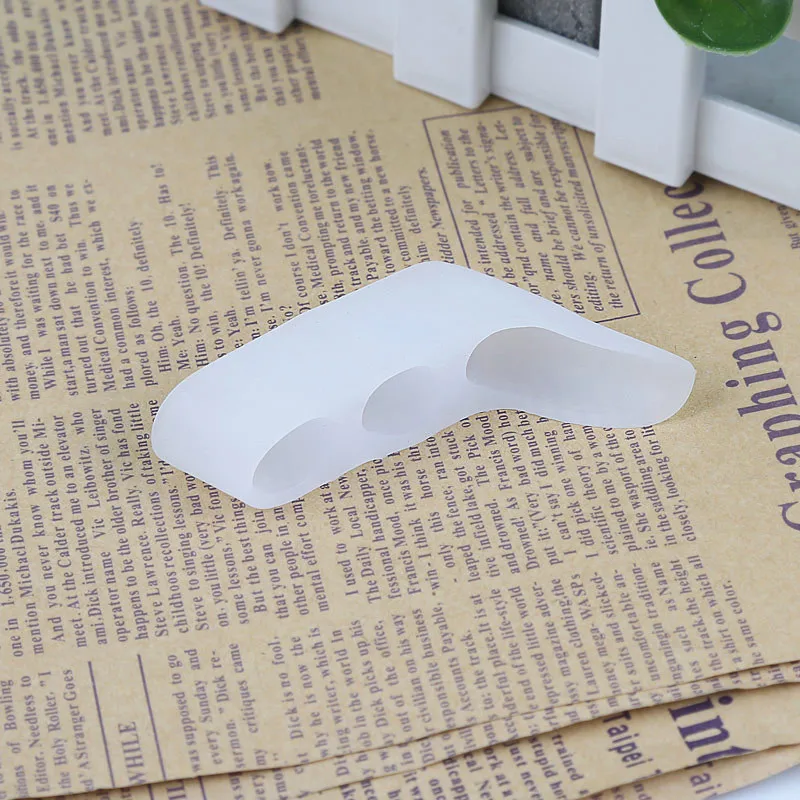 1 пара = 2 шт. силиконовые гелевые Пальцы для ног два отверстия сепаратор пальцев