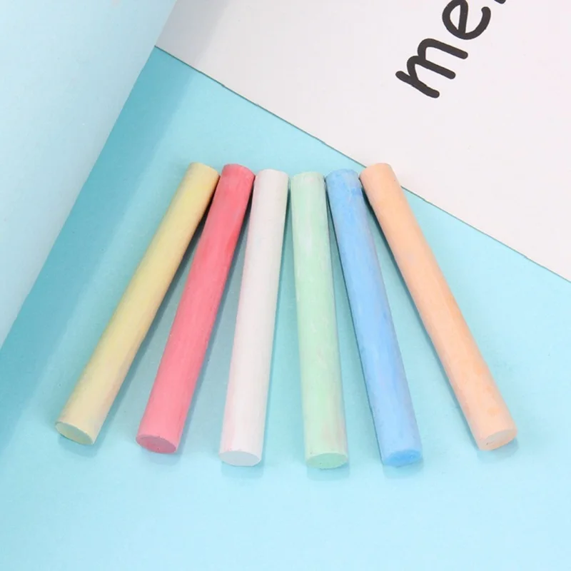 Учитель инструмент для написания белый мел Цветной пыли беспылевых Мел черно