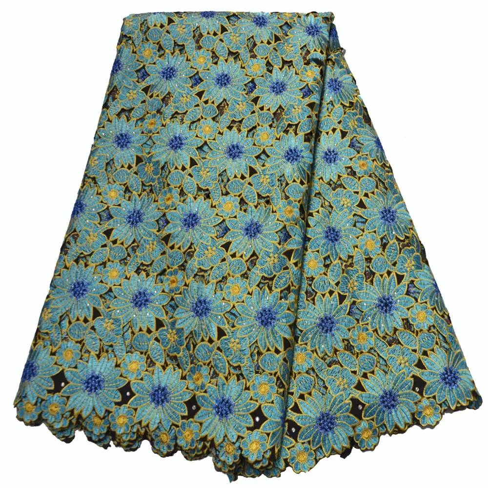 

MIQIER High Quality African nigerian tulle Lace Fabric Pure Cotton Embroidery Gauze Swiss cotton fabric nigerian dress guipure