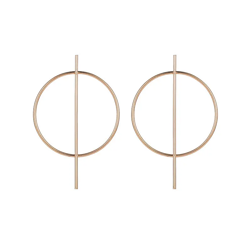 

QW circle geometric earrings nightclub fashion fashion fashion style simple style temperament with popular earrings