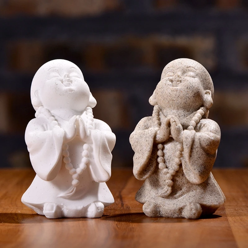 Орнамент из смолы для аквариума минималистичные украшения Будды аквариумные