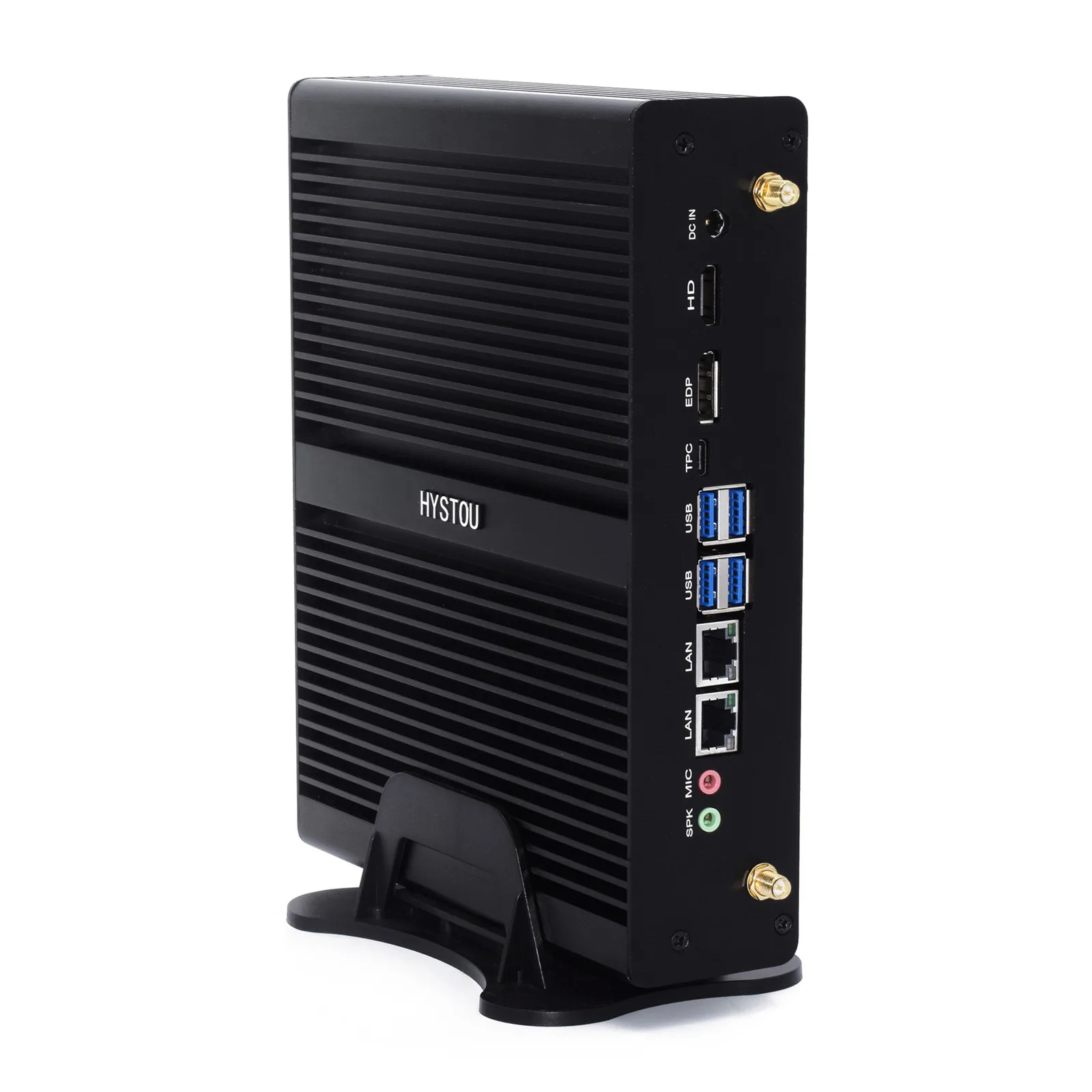 

High Quality Intel 8th Quad Core i5 Fanless Mini PC Windows 10 Gaming Desktops HYSTOU System Unit PC Computers