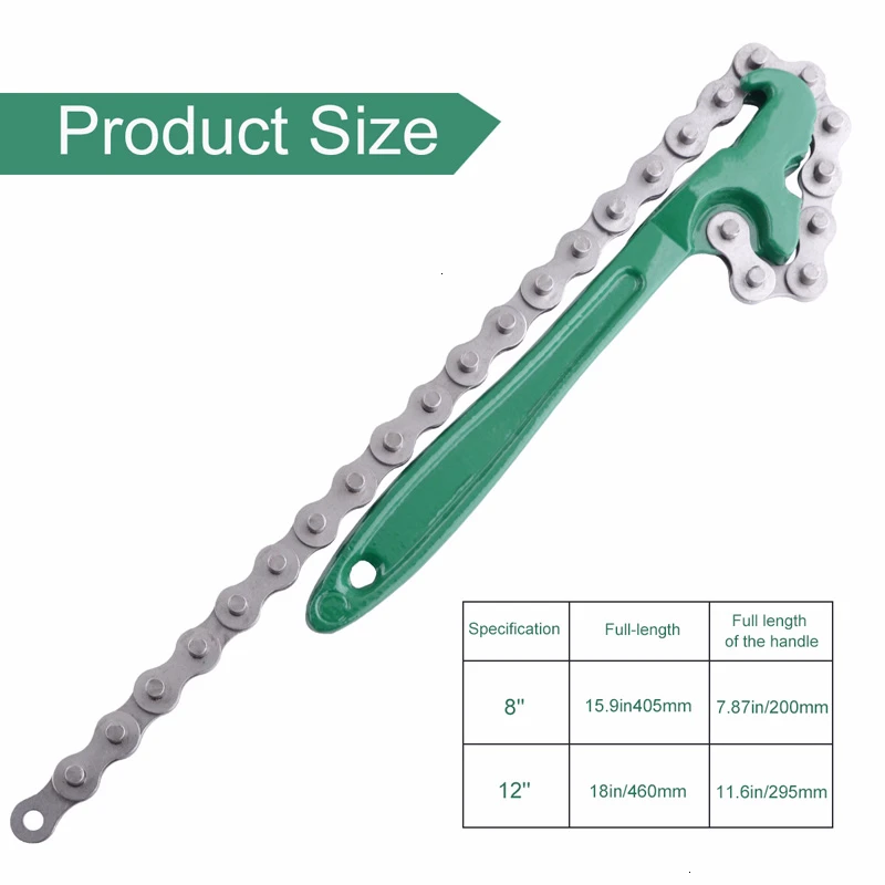 Универсальный инструмент для удаления масляных и топливных фильтров 8 дюймов 12 |