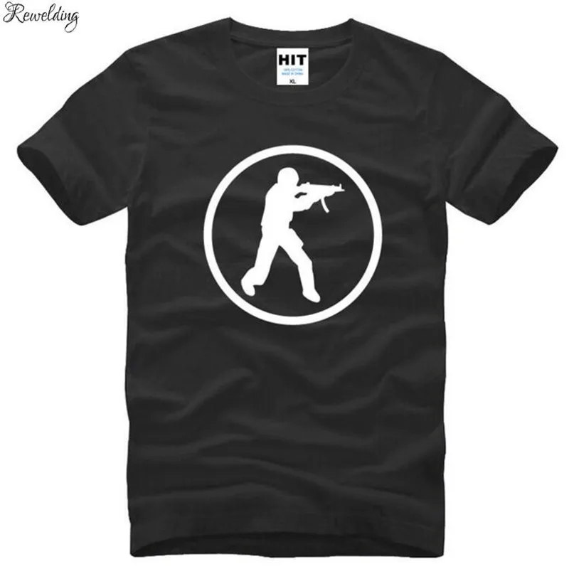 Футболка мужская с принтом из игры Counter Strike тенниска хлопка коротким рукавом и