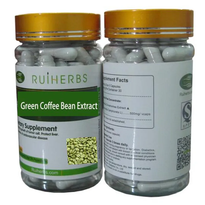 

Green Coffee Bean Extract Capsule, Supports Cardiovascular Health Weight Loss 500mg