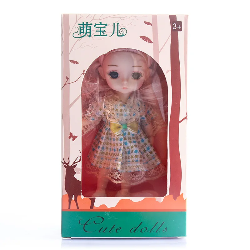 16 см для девочек милые модные корейские комплекты семьи игровые домики изменение