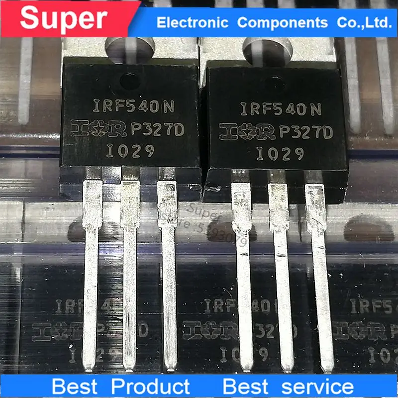 МОП-транзистор nuevo 10 unids/lote IRF540NPBF IRF540N IRF530NPBF IRF530 IRF520NPBF IRF520N TO-100% оригинал 220 |