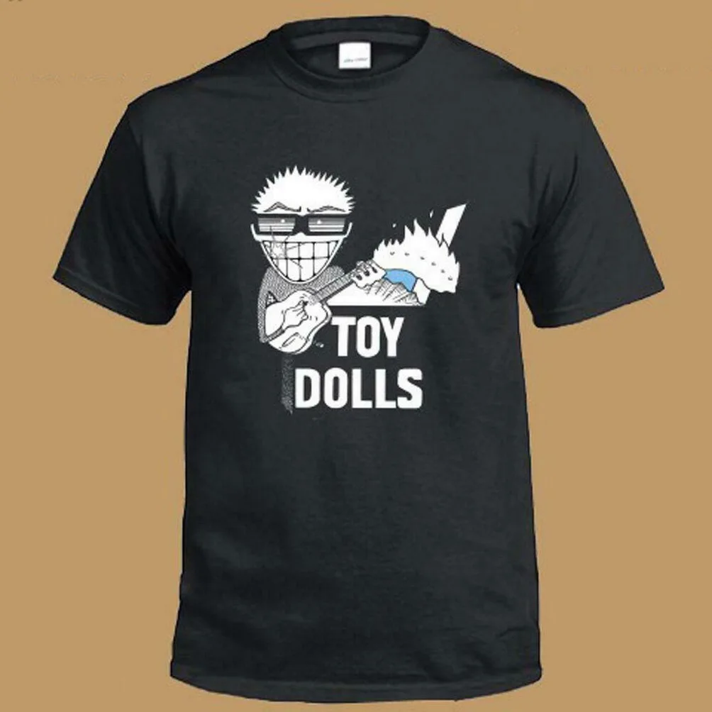 Новая игрушка куклы панк Логотип рок группы Мужская черная футболка Размер S до 3Xl