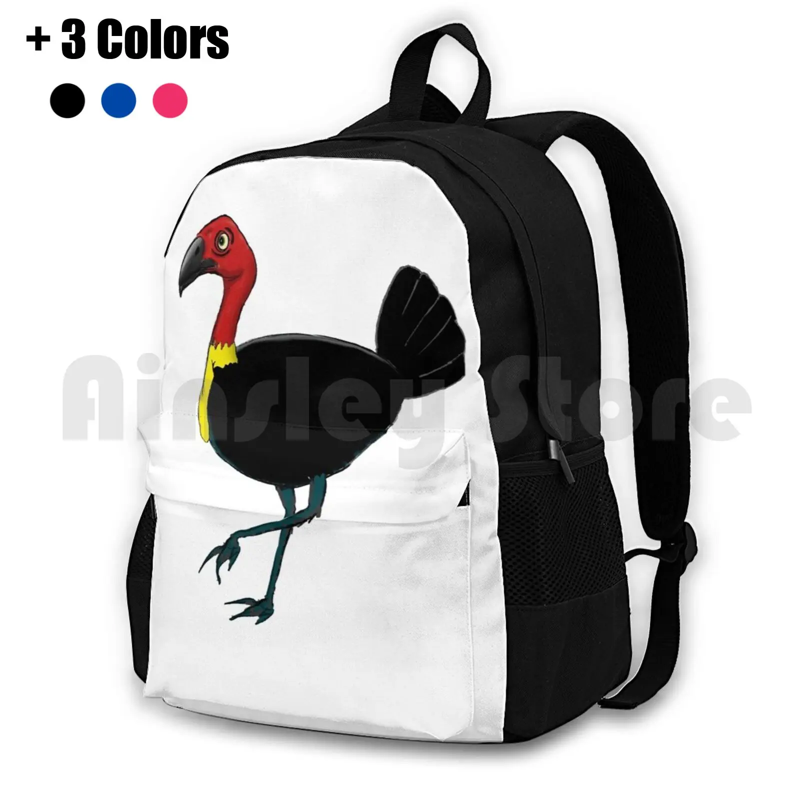 

Australian Bush Turkey Outdoor Hiking Backpack Riding Climbing Sports Bag Australia Birds Wildlife Australian Animals Cartoon