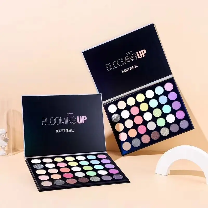Beauty Glazed 35 цветов Цветущая матовая Мерцающая палитра теней для век с высоким