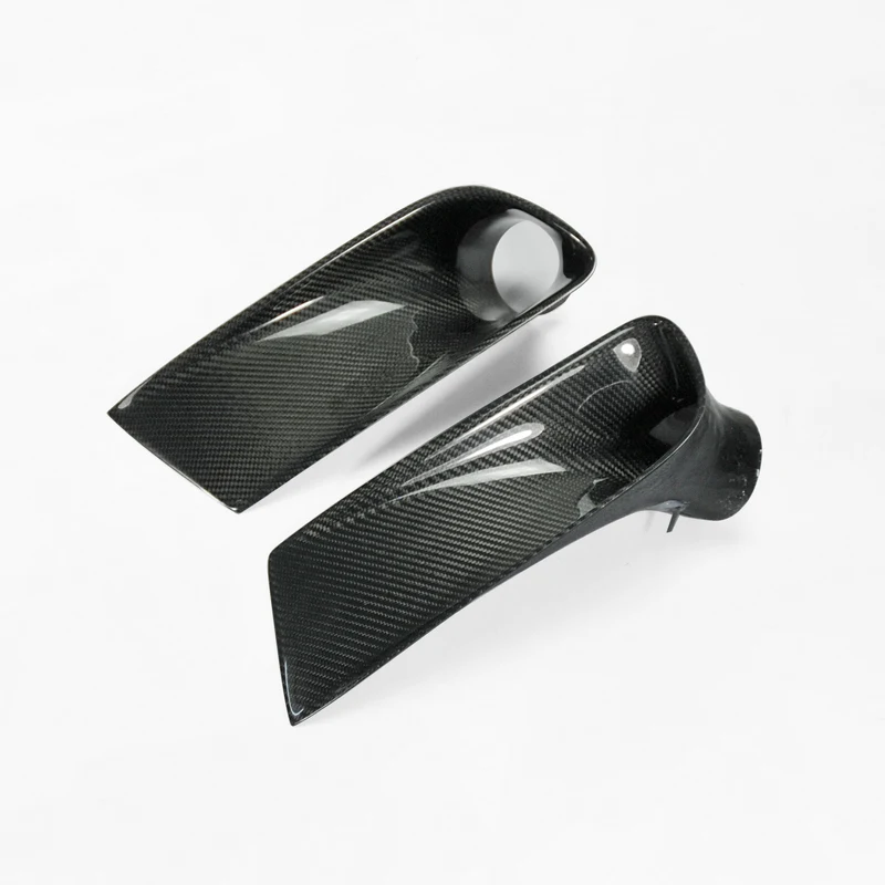 Автомобильный Стайлинг углеродное волокно передний бампер воздуховод глянцевая