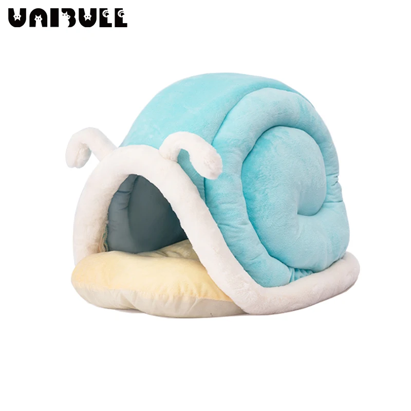 

Deep Sleep Cat Bed House Funny Snail Cats Mat Beds Warm Basket for Small Dogs Cat House Cushion Pet Tent Kennel Cat Supplies