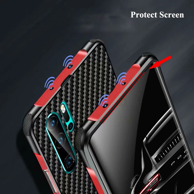 Чехол для Huawei P30 Pro Lite P20 Nova 4e 3e задняя крышка из углеродного волокна с