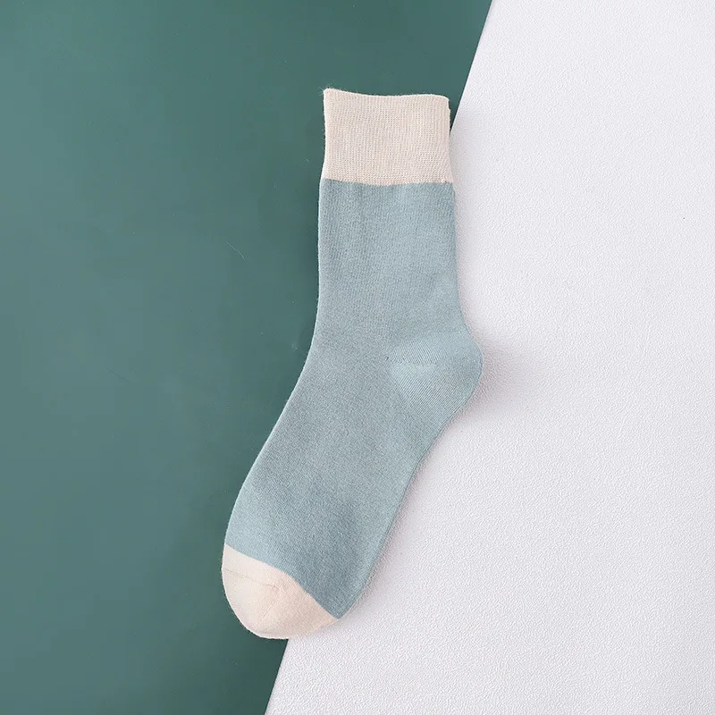 

1 Pair Women's Cotton socks Solid Color New Autumn Winter Korean-Style Macarons Candy-Colored Socks women