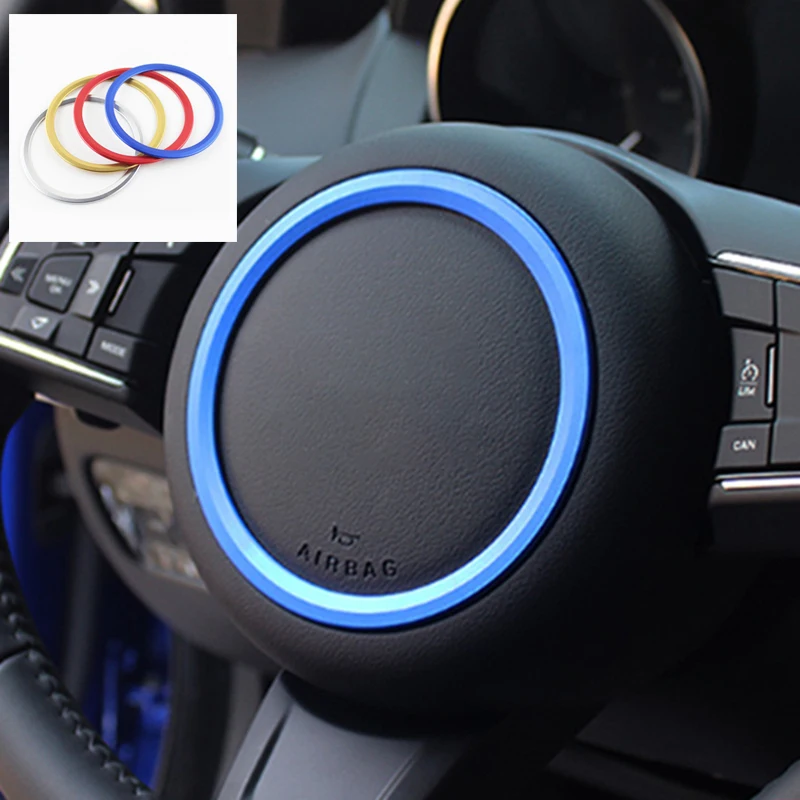 

Алюминиевое Автомобильное рулевое колесо для Jaguar, декоративное кольцо, наклейка с логотипом, наклейка, модифицированные аксессуары для инт...