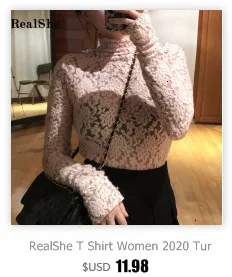 RealShe, модная женская рубашка, воротник-стойка, длинный рукав, одноцветные рубашки и блузки, женские повседневные блузы, Camisas Femininas