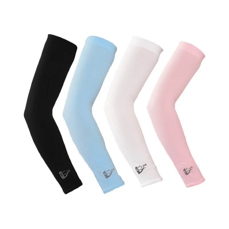 Ледяная шелковая ткань для велоспорта рукава рук волейбол бег гольф защита от