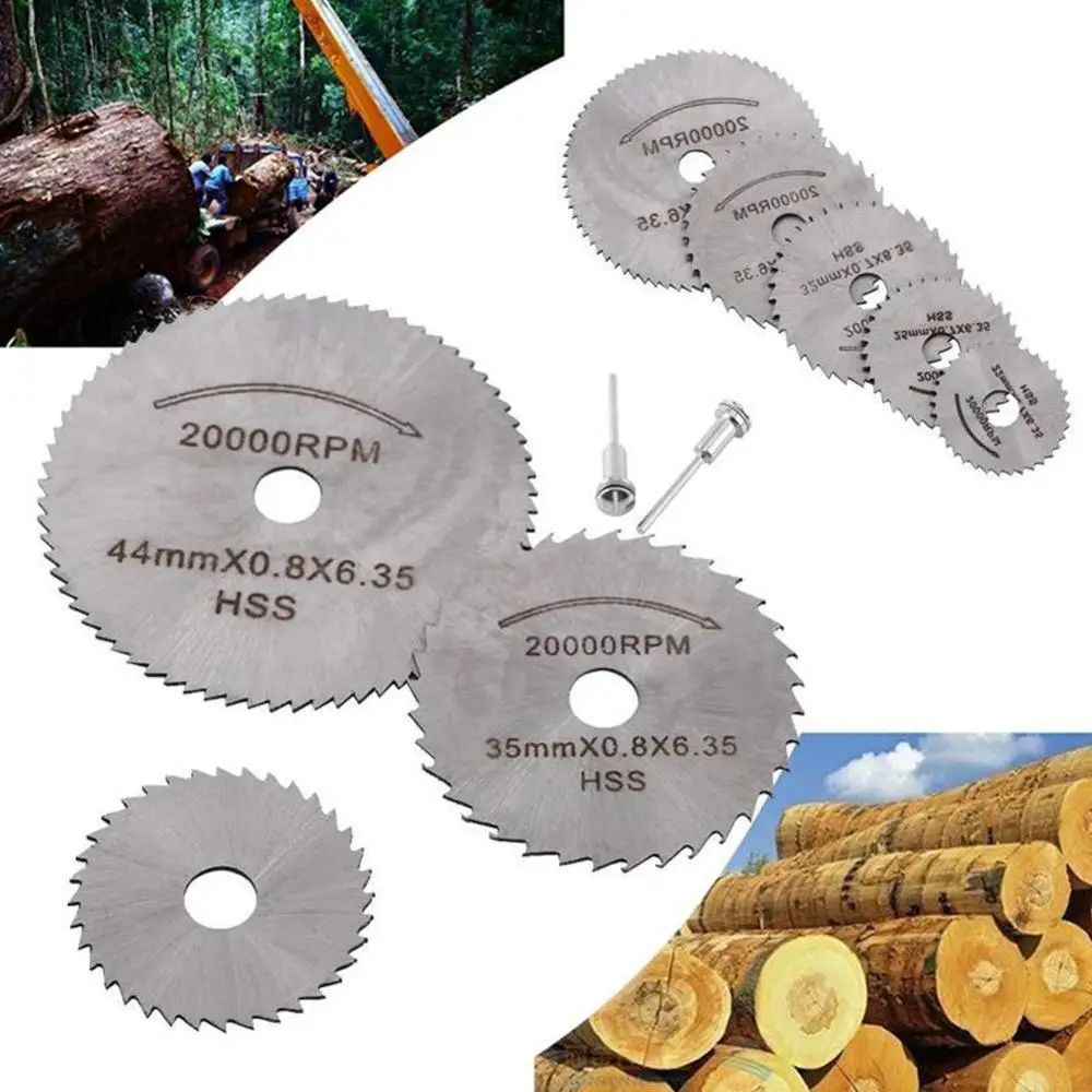 

1 Set HSS mini circular wood cutting saw Cutting Disc For Wood saw Accessories Drill Plastic metal wheel Carving Y5Y2 Rotar L5H9