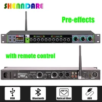 shenndare k 1 karaoke audio processor ktv pre effects professional digital audio echo effect processor with bluetooth usb