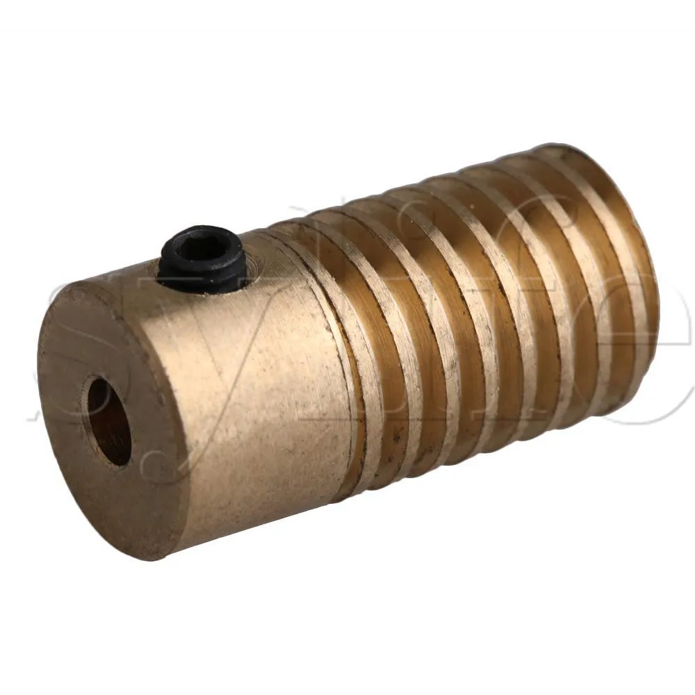 Желтый 3 17 мм отверстие Диаметр латунный червячный Шестерни вал + 31 OD 60T латунные