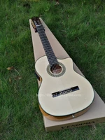 full solid handmade 39 electric acoustic flamenco guitar with solid sprucesolid aguadze bodyclassical guitar with pickup