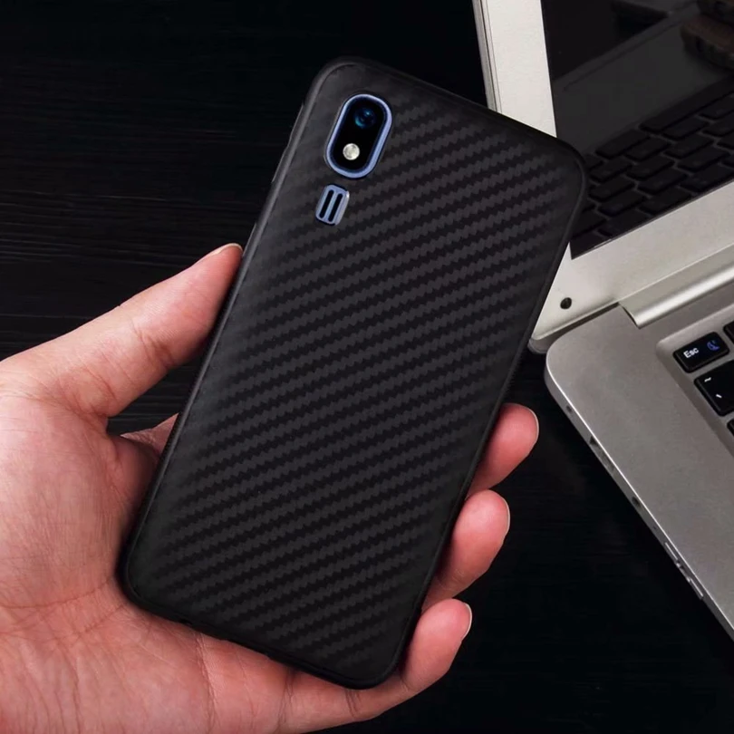 Для samsung Galaxy A2 Core/A2Core чехол из углеродного волокна Жесткий ТПУ задний мягкий