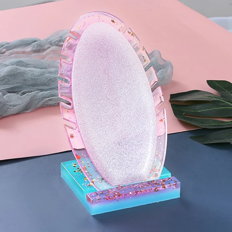 

F3MF Crystal Epoxy Resin Mold Necklace Display Stand Silicone Mould DIY Crafts Mold