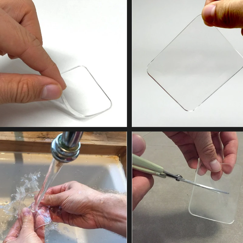 Силиконовый гелевый держатель прозрачный липкий резиновый мощный автомобильный