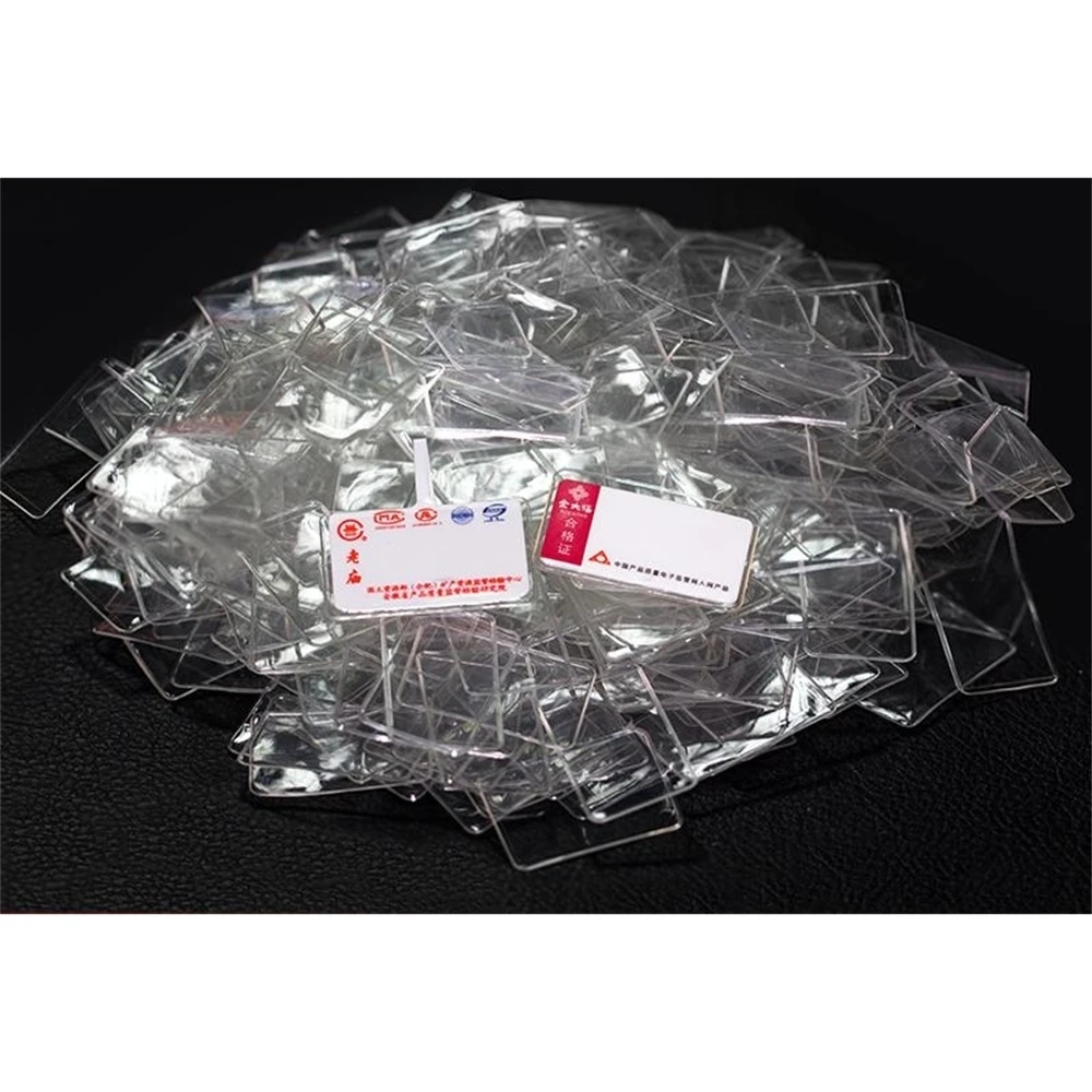 Прозрачный держатель для карт из ПВХ Карманный конвертов ювелирных изделий