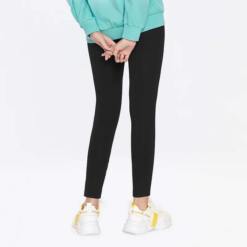 

SEMIR Casual pants women black bottoming trousers comfortable stretch feet pants high waist slim knit pants woman