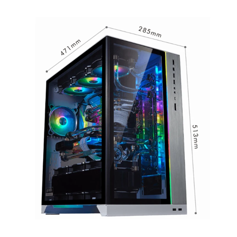 

LIAN LI PC-O11D XL E-ATX ATX ITX M-ATX Полный Чехол для игрового компьютера, ПК с водяным охлаждением, модный игровой шкаф RGB из алюминия