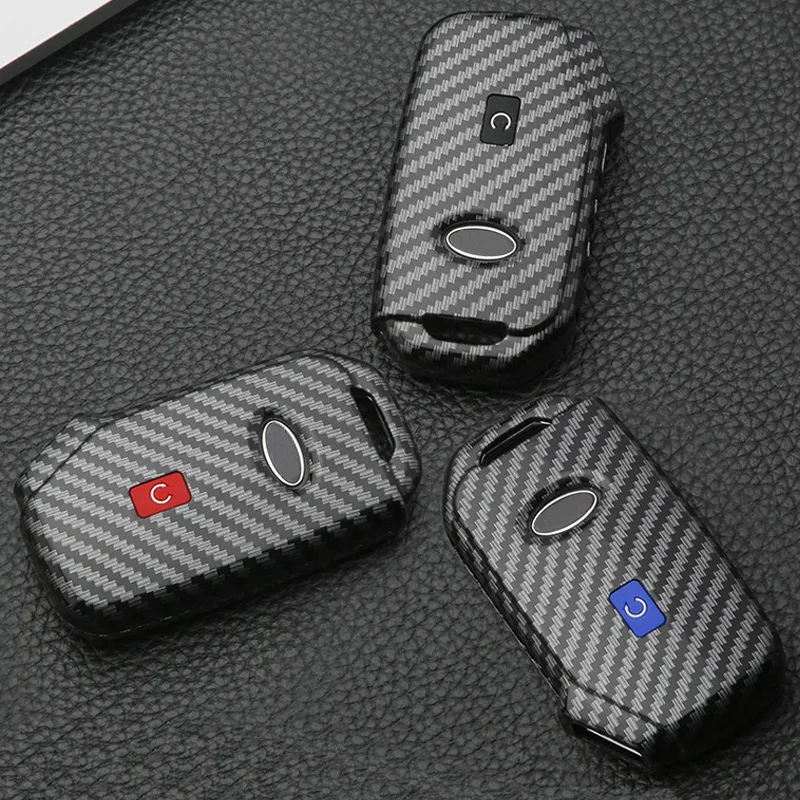 Чехол для ключа автомобиля из углеродного волокна с дистанционным управлением KIA
