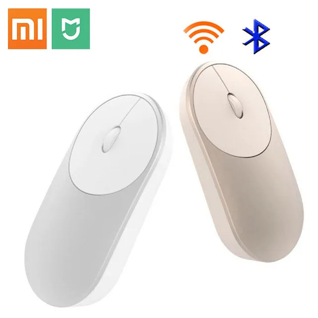 Original Xiaomi mijia Mouse Portable Wireless In Stock Mi Mouse Optical Bluetooth 4.0 RF 2.4GHz Dual Mode Connect Mi 1200DPI