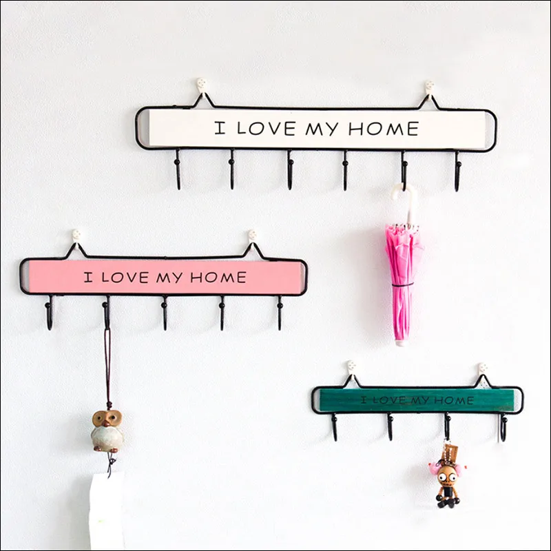 

Wall Decoration Wooden Pendant, Key Hook, Hat, Handbag,Coat, Towel, Living Room, Kitchen, Home Accessories, Multicolor