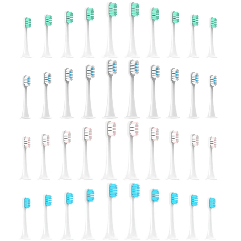 

Replacement Brush Heads for Xiaomi MIJIA T700/T500/T300 Electric Toothbrushes UV Sterilized Packing Anti-dust Cap Teeth Whiten