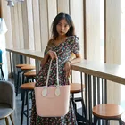 Новая мини-сумка Obag O bag, водонепроницаемая сумка EVA с вставкой на молнии, внутренняя подкладка, красочные длинные ручки из искусственной кожи, женская сумочка сделай сам