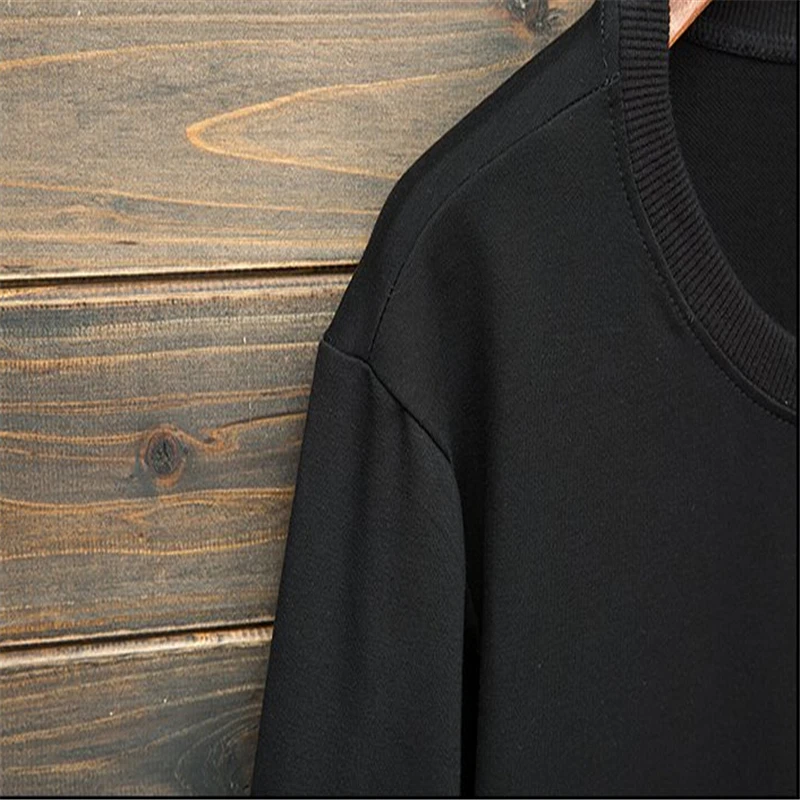 

2021 New Brand Fashion Hoodie Men's Casual Cotton Slim Pullover