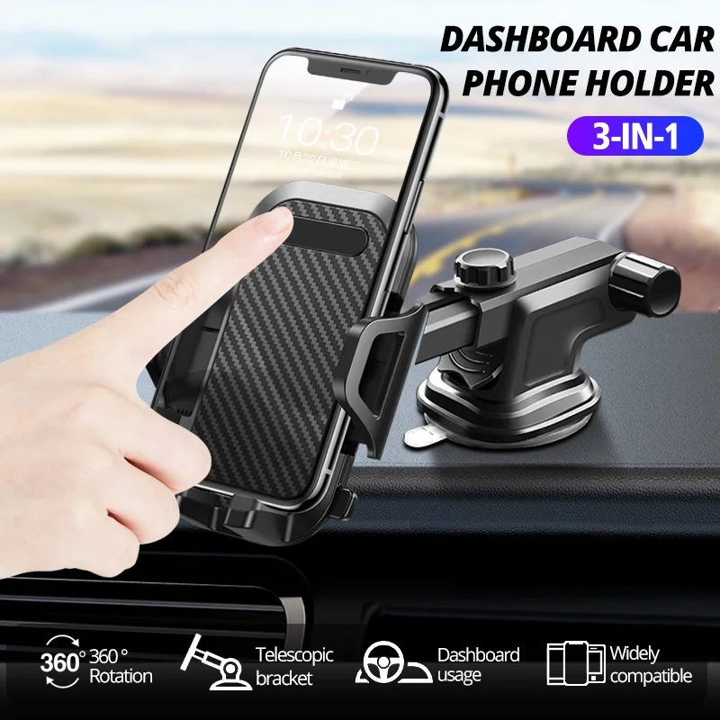 

Multifunction Car Phone Holder Mobile Phone Stand Cellular Support Bracket Car Suction Cup Mobile Holder Telescopic Arm Bracket