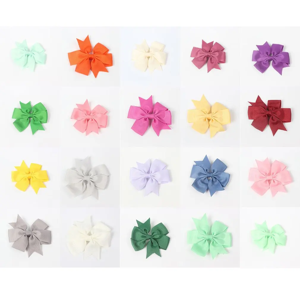 Детская заколка для волос головной убор ласточкин хвост ребристая лента бант