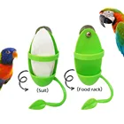 Жевательная игрушка для птиц кормушка для попугаев с постоянная стойка Cockatiel клетка гамак свинга игрушка Подвесные качели птица игрушка расходные материалы