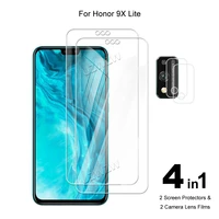for honor 9x lite camera lens film tempered glass screen protectors protective guard hd clear