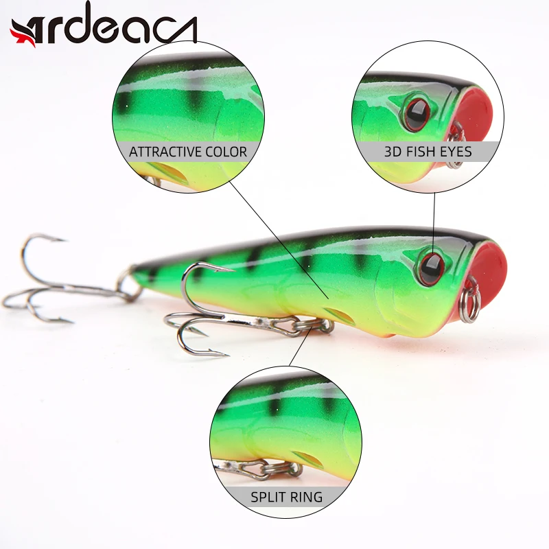 ARDEA topwater popper buzzbait приманка плавающая 12 г 9 см твердая пластиковая воблер