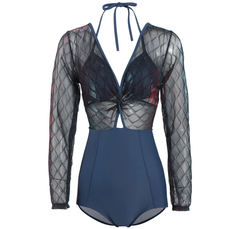 

One-piece swimsuit women 2021 new conservative and thin bikini triangle swimsuit women