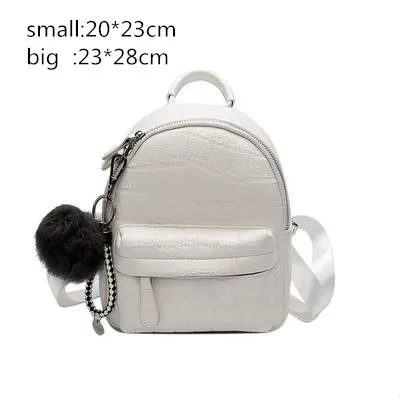 mini backpacks women pu leather cute small backpack female white back pack black backpacks for teen girls fashion bagpack woman free global shipping