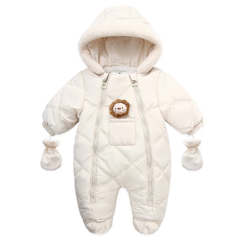 

Baby Girl Clothes With Gloves Winter Newborn Baby Romper Infant Clothing Set 2022 New Fashion Girl Snowsuit Boy Outwear 0-24M
