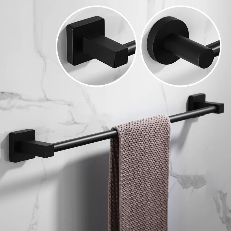 bathroom black towel rack wall mounted black toilet space aluminum towel barstorage rail shelf bathroom accessories free global shipping