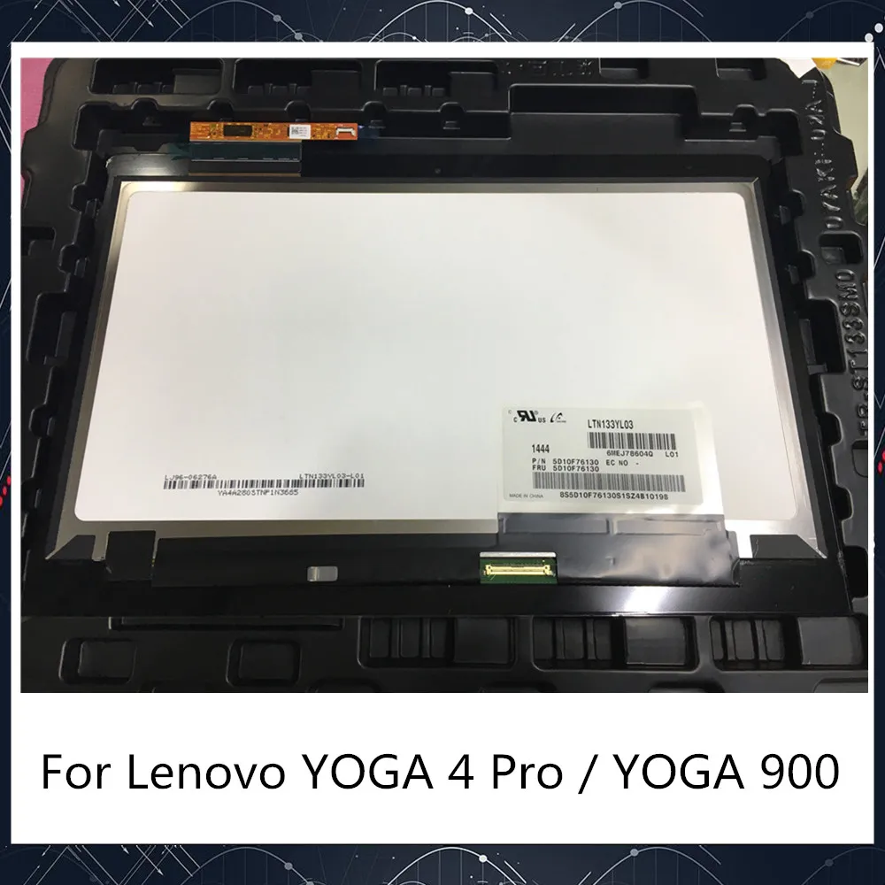 

Для lenovo 13 "YOGA 4 PRO Yoga 900-13ISK 80MK 80UE iPS сенсорный ЖК-экран в сборе светодиодный дисплей LTN133YL03 05 3200*1800 протестирован